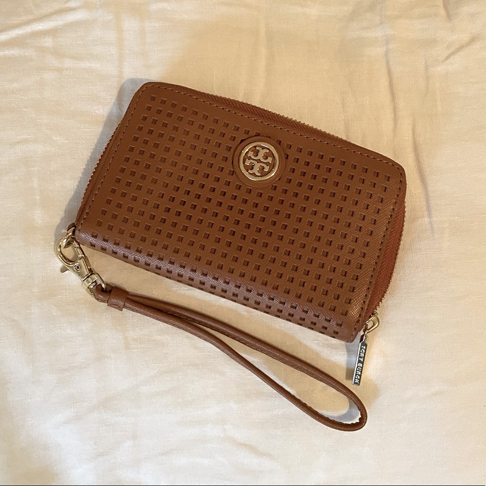 Tory Burch Robinson zip-around wristlet wallet
